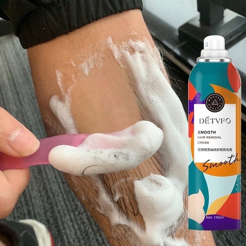 Crema depilatoria natural DETVFO: depilación ultrasuave y sin dolor, para él y para ella.