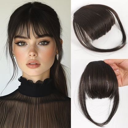 Flequillo Postizo con Broches - Cabello Humano Natural