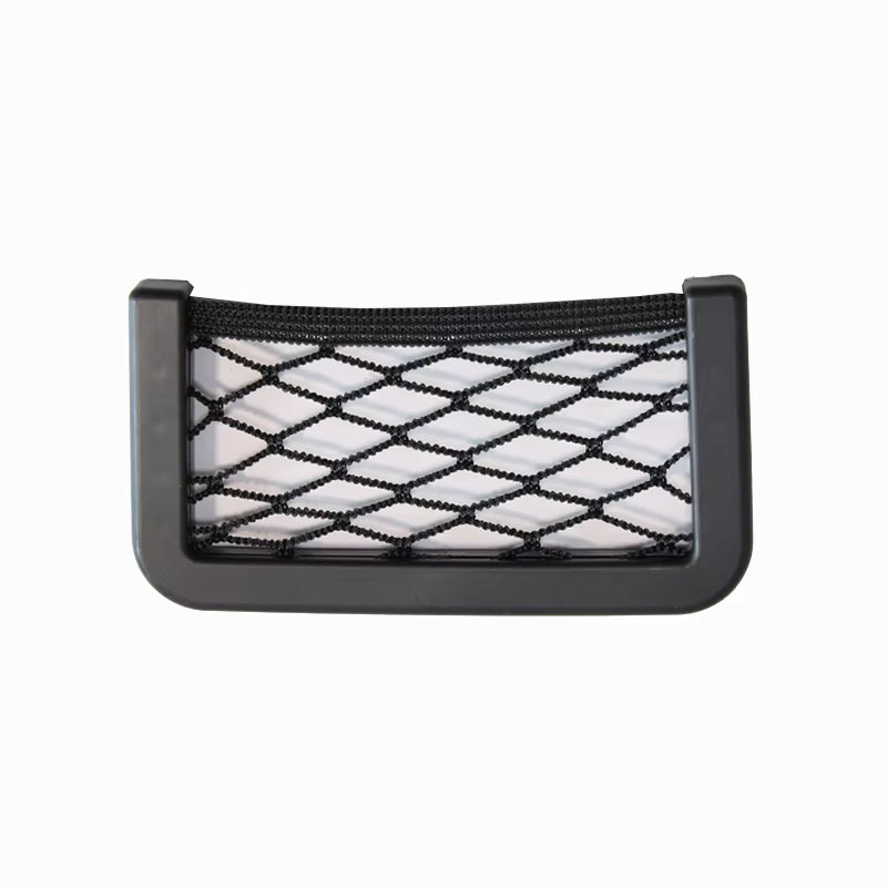 Organizador de coche con red adhesiva