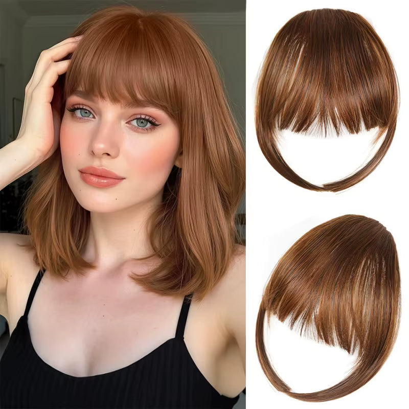 Flequillo Postizo con Broches - Cabello Humano Natural