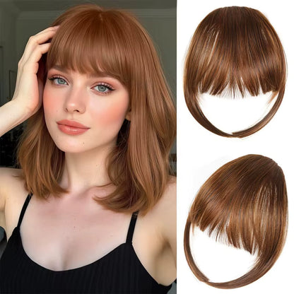 Flequillo Postizo con Broches - Cabello Humano Natural