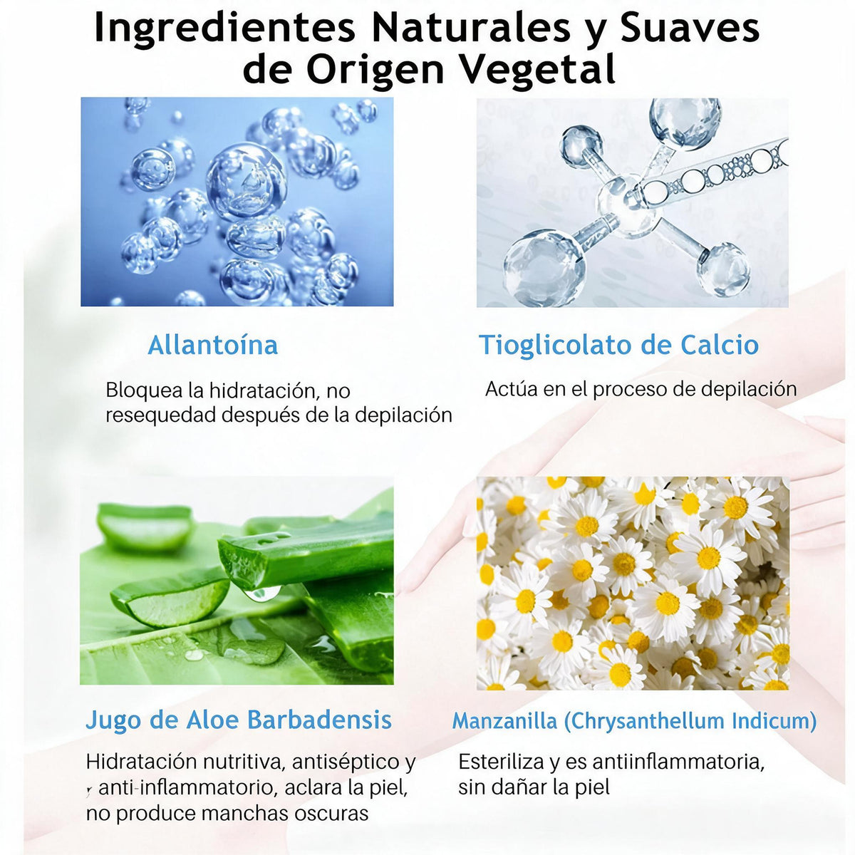 Crema depilatoria natural DETVFO: depilación ultrasuave y sin dolor, para él y para ella.