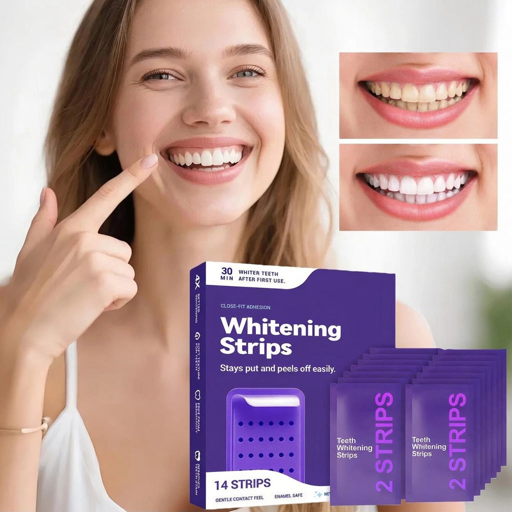 Whitening Strips- dentales púrpuras