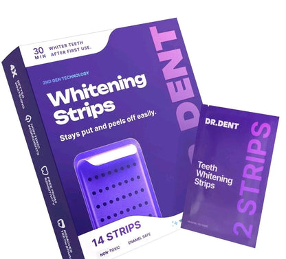 Whitening Strips- dentales púrpuras